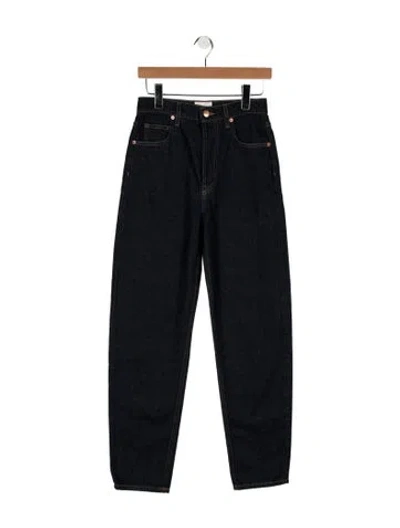Pre-owned Doen High-rise Straight Leg Jeans W/ Tags In Blue