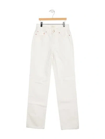Pre-owned Doen High-rise Straight Leg Jeans W/ Tags In Blue