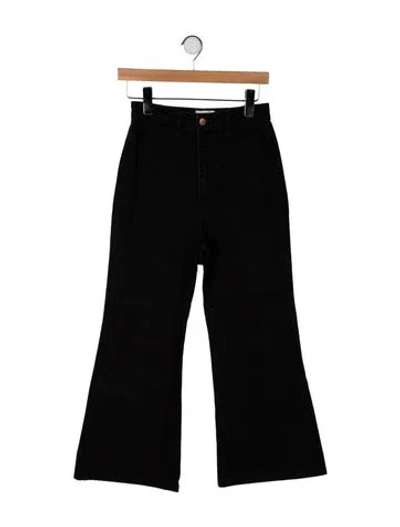 Pre-owned Doen High-rise Wide Leg Jeans In Black