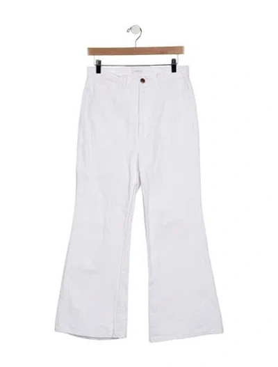 Pre-owned Doen High-rise Wide Leg Jeans In Blue