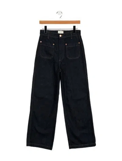 Pre-owned Doen High-rise Wide Leg Jeans W/ Tags In Blue