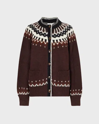 Doen Dôen Hue Cardigan In Brown