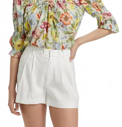 Doen Inez Gathered Floral-print Organic Cotton-voile Blouse In Green