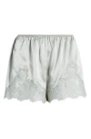 Doen Iona Lace-trim Shorts In Green