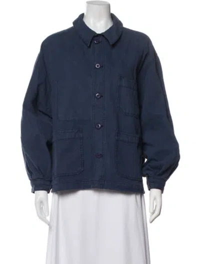 Pre-owned Doen Jacket In Blue