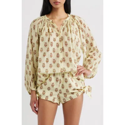 Doen Dôen Jonie Organic Cotton Top In Yellow