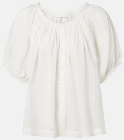 Doen Dôen June Cotton-blend Top In White