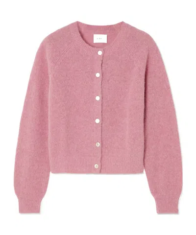 Doen Petra Knitted Cardigan In Pink