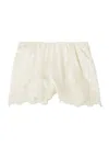 Doen Iona Lace-trimmed Silk-satin Shorts In Nude