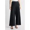 Doen Dôen Lavon Linen Wide Leg Pants In Black