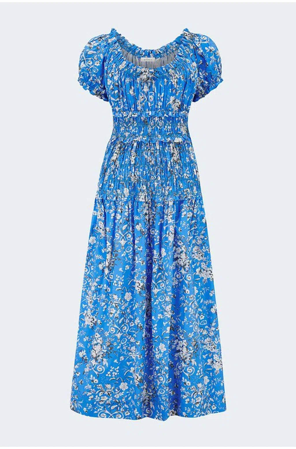 Doen Leanne Dress In Jardins De La Fontaine In Blue | ModeSens