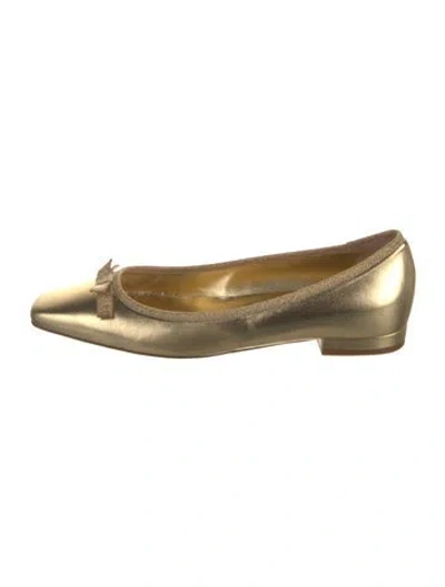 Pre-owned Doen Leather Ballet Flats