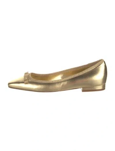 Pre-owned Doen Leather Ballet Flats