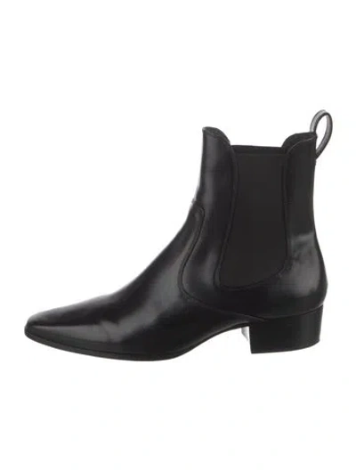 Pre-owned Doen Leather Chelsea Boots In Black