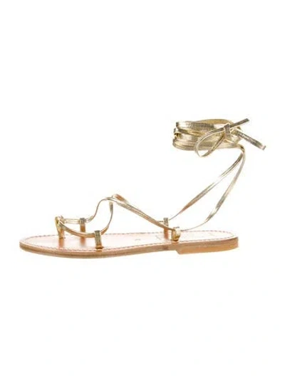 Pre-owned Doen Leather Gladiator Sandals