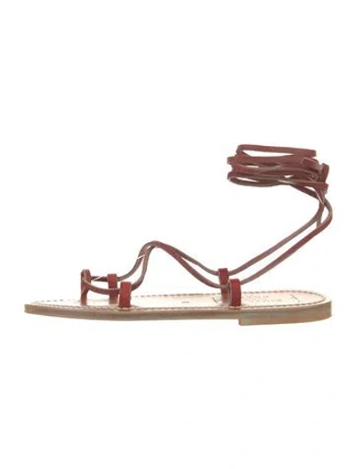 Pre-owned Doen Leather Gladiator Sandals