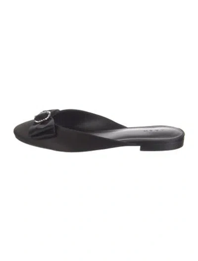 Pre-owned Doen Leather Mules In Black