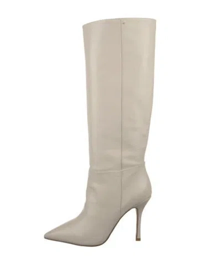 Pre-owned Doen Leather Mules In Neutral