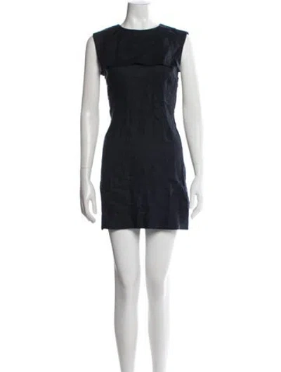Pre-owned Doen Linen Mini Dress W/ Tags In Black