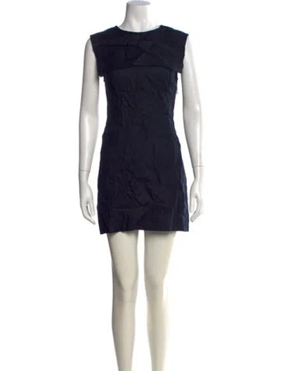 Pre-owned Doen Linen Mini Dress W/ Tags In Black