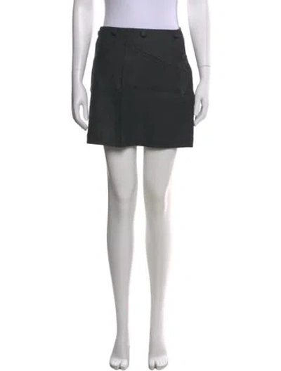 Pre-owned Doen Linen Mini Skirt W/ Tags In Gray
