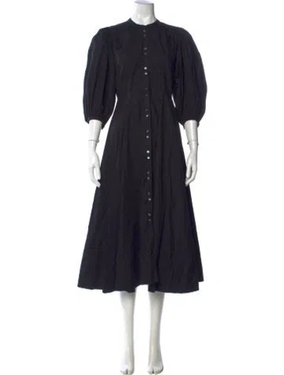 Pre-owned Doen Long Dress In Black