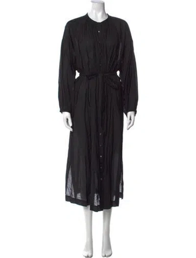 Pre-owned Doen Long Dress In Black