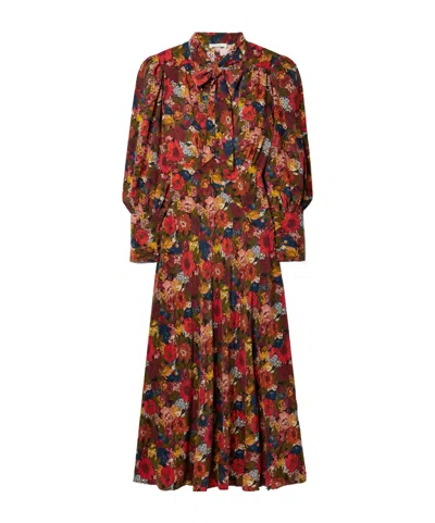Doen Long Sleeve Dress In Multi