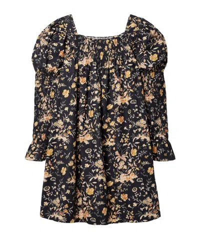 Doen Long-sleeved Mini Dress In Black