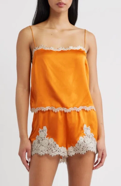 Doen Dôen Loure Lace Camisole In Orange