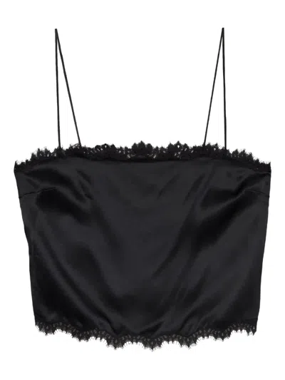 Doen Loure Lace Top In Black