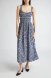 Doen Dôen Marianne Floral Print Smocked Maxi Dress In Multi