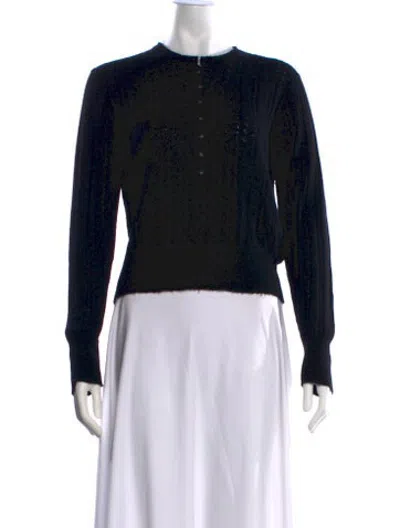 Pre-owned Doen Merino Wool Crew Neck Sweater In Blue