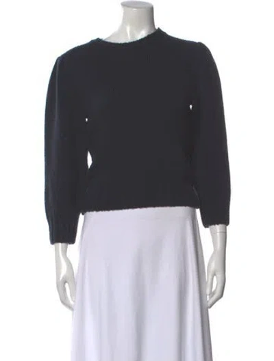 Pre-owned Doen Merino Wool Crew Neck Sweater In Gray