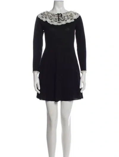 Pre-owned Doen Merino Wool Mini Dress W/ Tags In Blue