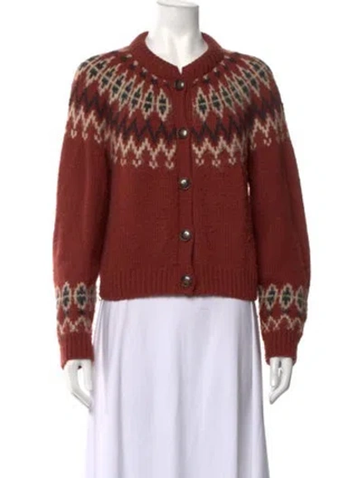 Pre-owned Doen Merino Wool Patterned Sweater In Multicolor