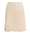 Doen Mesh Mini Skirt In Beige