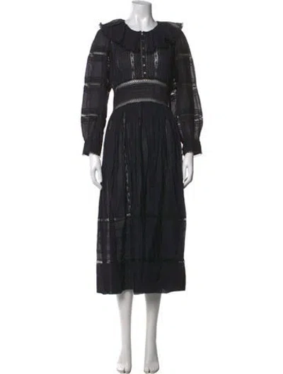 Pre-owned Doen Midi Length Dress In Black