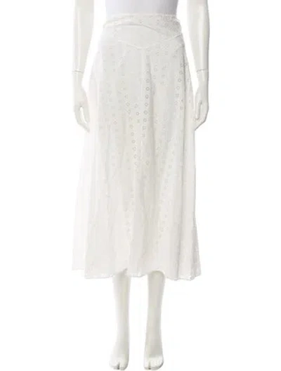 Pre-owned Doen Midi Length Skirt In Neutral