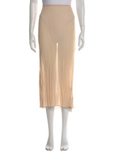 Pre-owned Doen Midi Length Skirt In Neutral