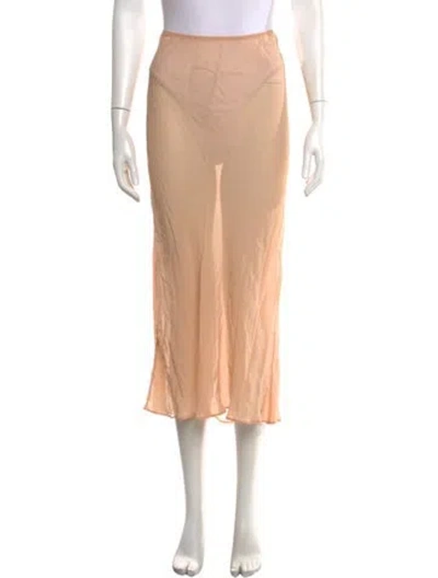 Pre-owned Doen Midi Length Skirt In Neutrals