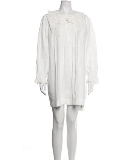 Pre-owned Doen Mini Dress In White