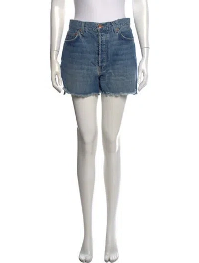 Pre-owned Doen Mini Shorts In Blue