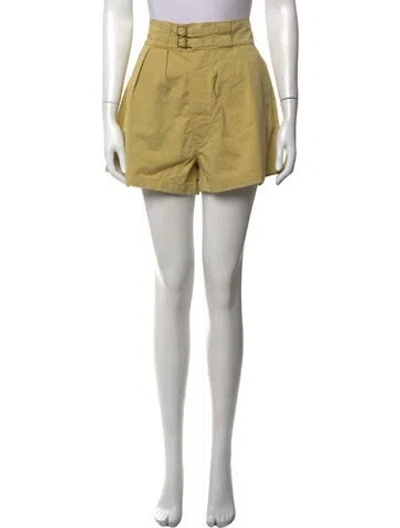 Pre-owned Doen Mini Shorts In Green