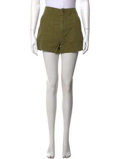 Pre-owned Doen Mini Shorts In Green