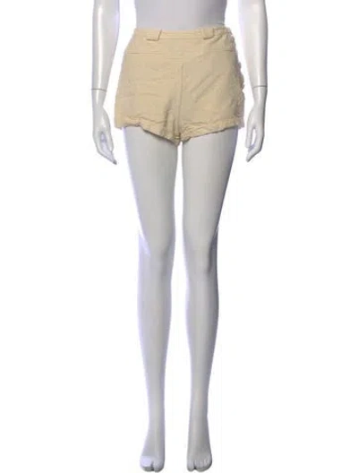 Pre-owned Doen Mini Shorts In Neutral