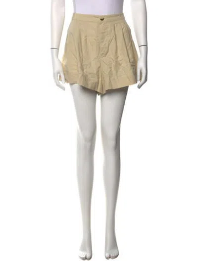 Pre-owned Doen Mini Shorts In Neutrals