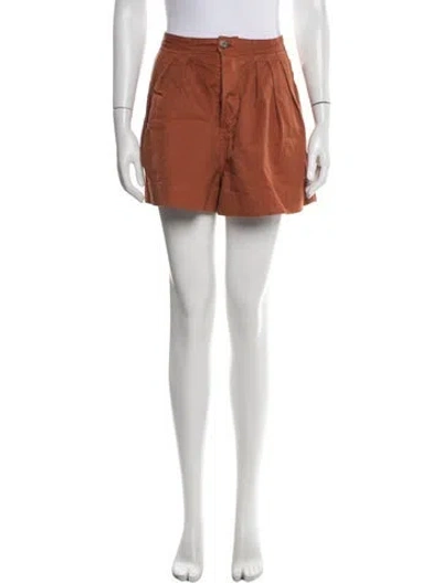 Pre-owned Doen Mini Shorts In Orange
