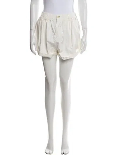 Pre-owned Doen Mini Shorts In White
