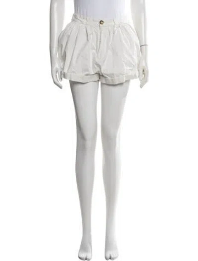 Pre-owned Doen Mini Shorts In White